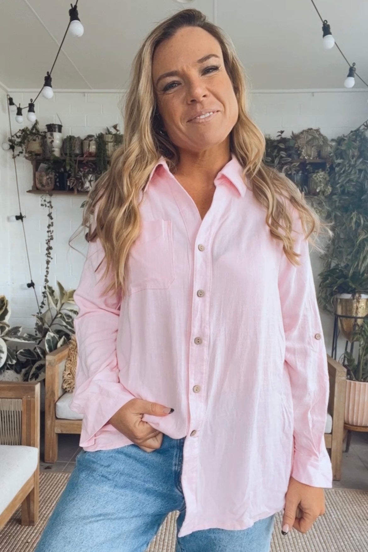 Lounge Shirt- Pink