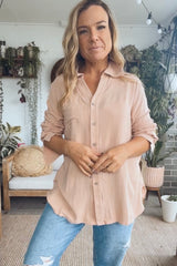 Lounge Shirt-Tan