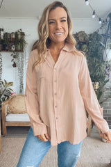 Lounge Shirt-Tan