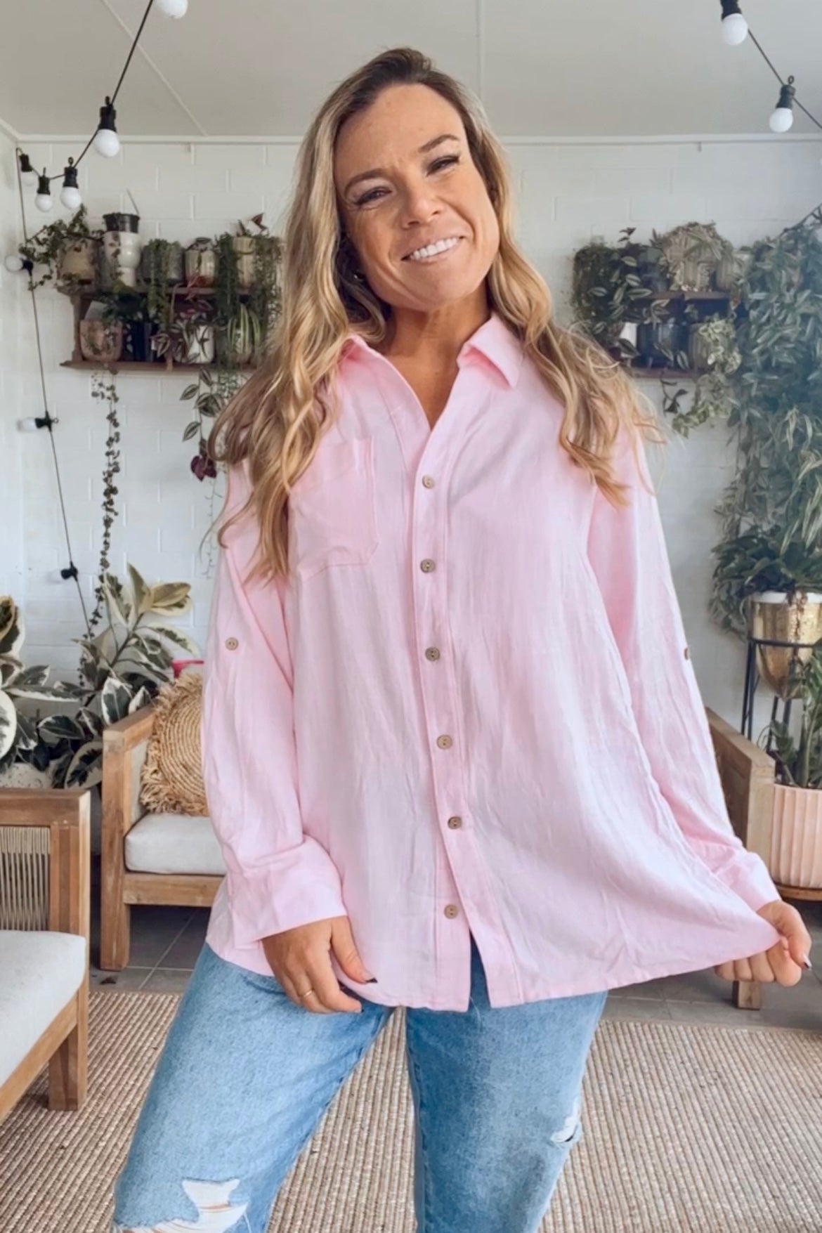 Lounge Shirt- Pink